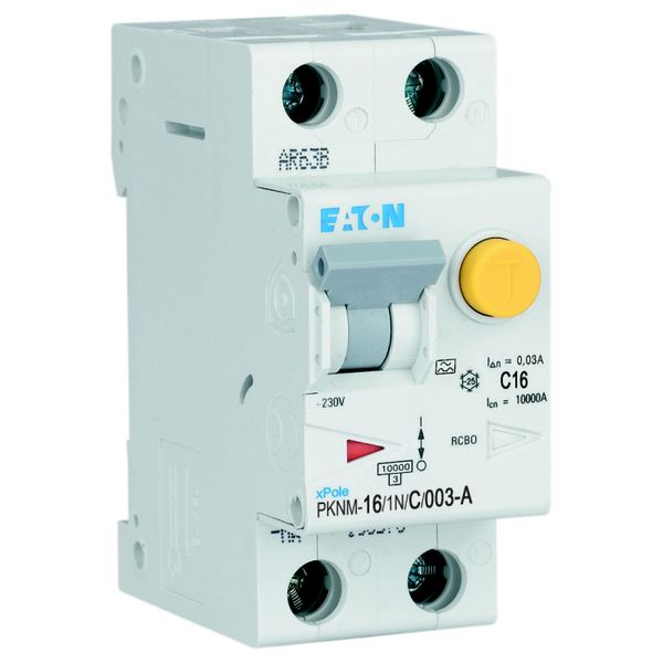 RCD/MCB combination, 16 A, 30 mA, MCB trip characteristic: C, 1p+N, RCD trip characteristic: A image 12