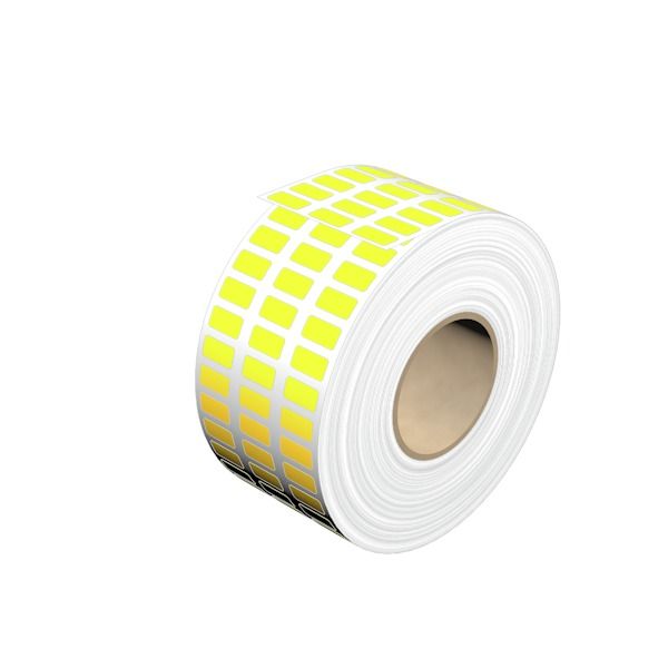 Device marking, Self-adhesive, halogen-free, 12 mm, Polyester, yellow image 1
