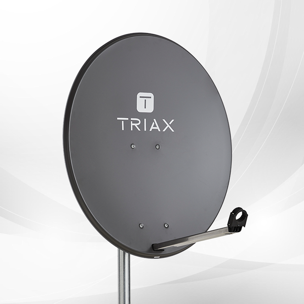 TDS 80A Satellite Dish – Single Box, RAL 7012, Galv Steel image 1