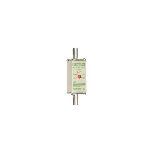 Fuse-link NH000 aM 500VAC 32A live tags Double indicator image 1