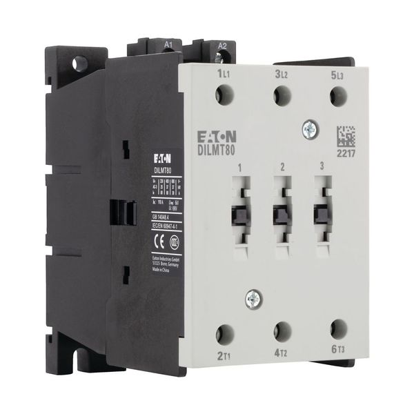 Contactor, 3 pole, 380 V 400 V: 37 kW, 24 V DC, DC operation, Screw terminals image 10