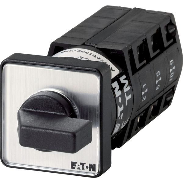 Reversing switches, TM, 10 A, flush mounting, 3 contact unit(s), Contacts: 5, 30 °, momentary, With 0 (Off) position, 1>0 image 3