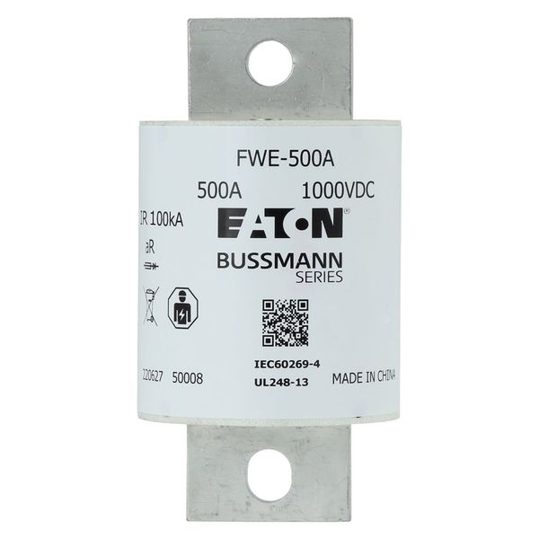 FWE-350A 1000Vdc IEC/UL 350A aR 50mm Round fuse image 3