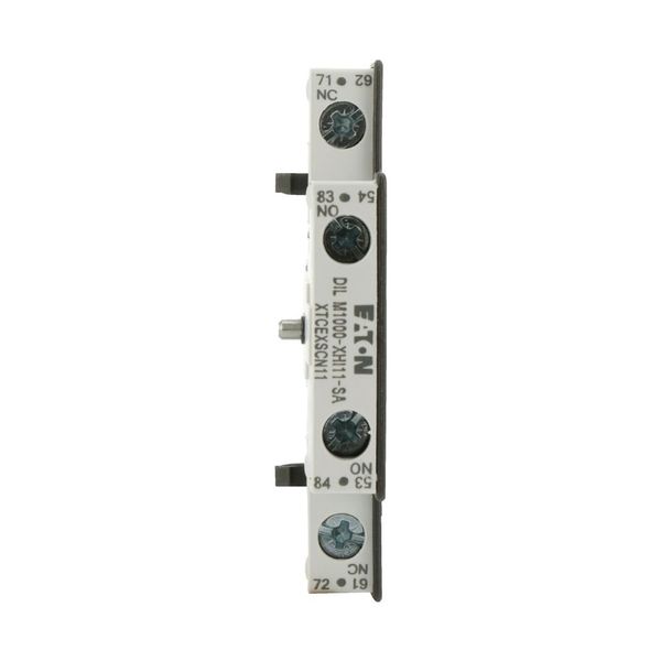 Auxiliary contact module, 2 pole, Ith= 10 A, 1 N/O, 1 NC, Side mounted, Screw terminals, DILM40 - DILM225A image 5