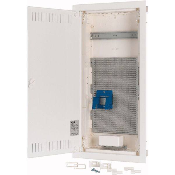 Hollow wall compact distribution board, multimedia, 4-rows, super-slim sheet steel door image 8