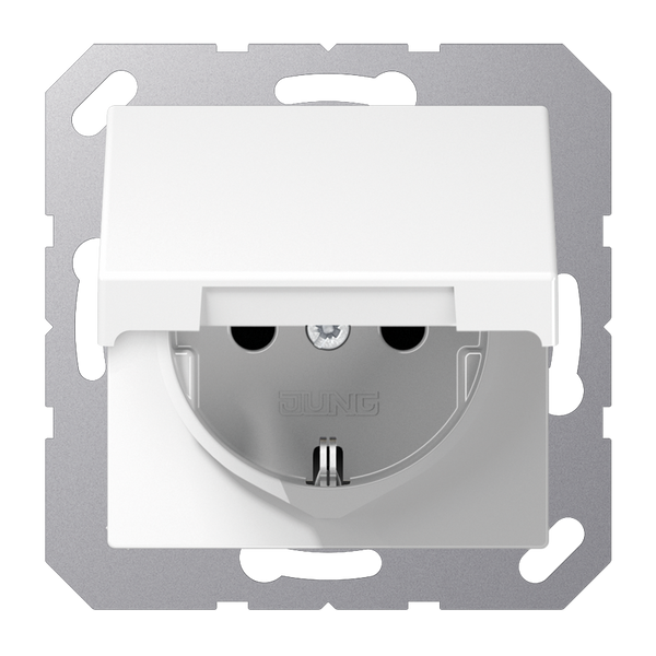 SCHUKO® socket with hinged lid A1520BFKIKLWW image 2