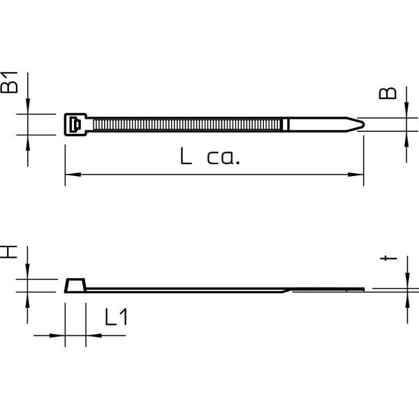 565 4.8x430 SWUV Cable ties UV-resistant 4,8x430mm image 2