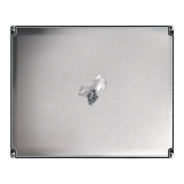 Enclosure ABS, grey cover, 344x289x117 mm, RAL7035 image 1