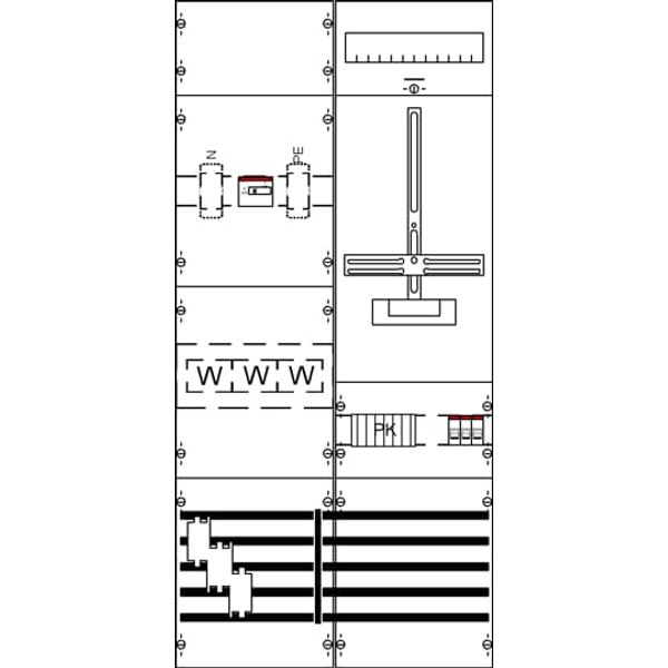 KA4311 Measurement and metering transformer board, Field width: 2, Rows: 0, 1050 mm x 500 mm x 160 mm, IP2XC image 5