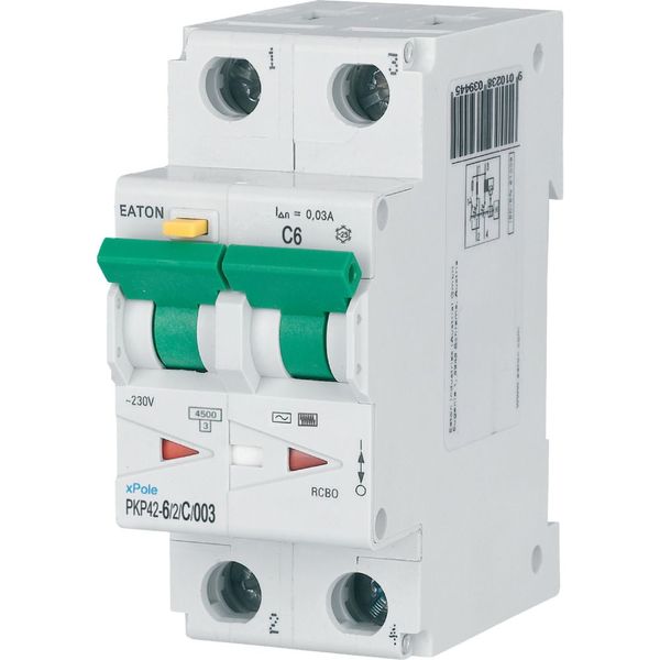 RCD/MCB combination, 6 A, 30 mA, MCB trip characteristic: C, 2p, RCD trip characteristic: AC image 3