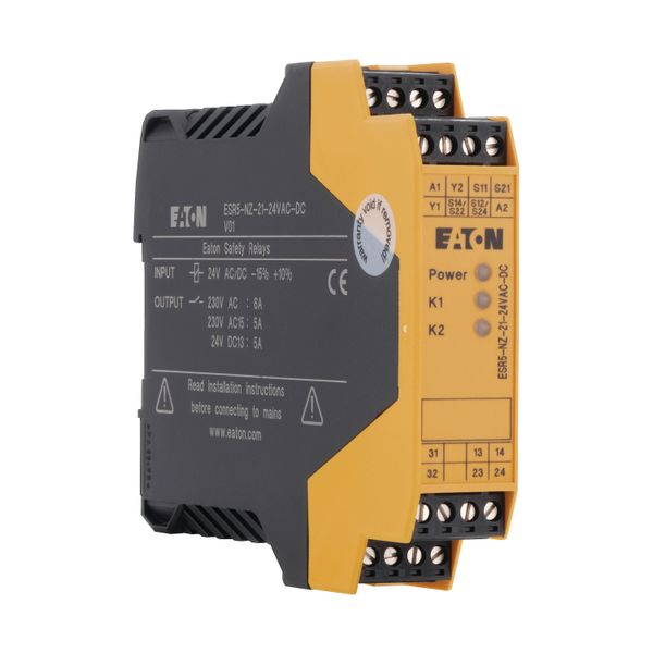Safety two-hand relay, 24VDC/AC, 2-channel, 2 enabling paths image 15