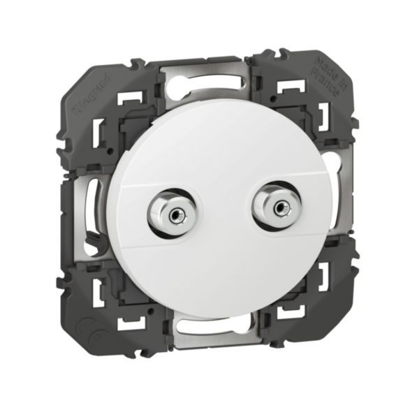 AFORM typeF dooxie wired network socket with shielded star white finish image 1