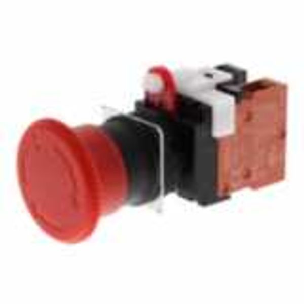 Emergency stop switch, screw terminal, non-illuminated, 40 mm dia, pus image 3