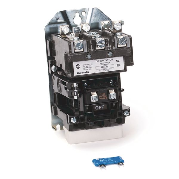 Allen-Bradley 1370-DC110 Contactor, DC Loop, 115V AC Coil Voltage, Use With PowerFlex DC A Frame Drives, 93-110A At 240V AC And 73-100A At 480V AC, InternalMount image 1