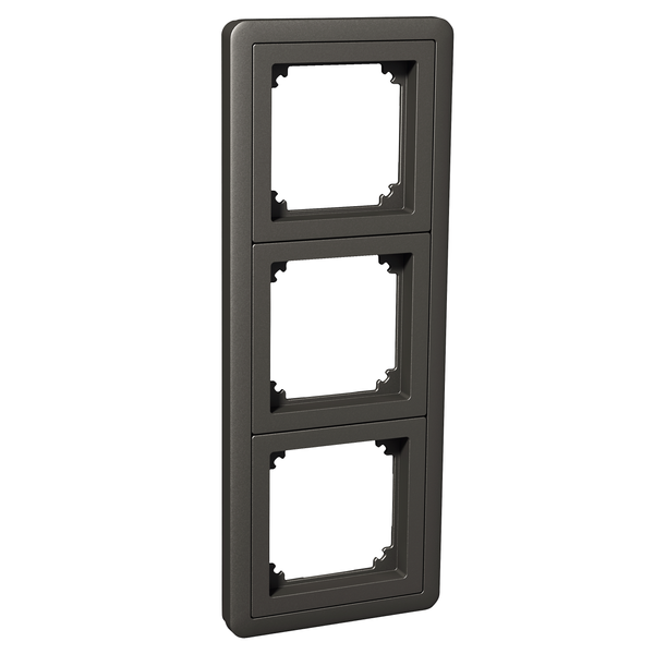 Exxact Combi 3-gang frame anthracite image 3