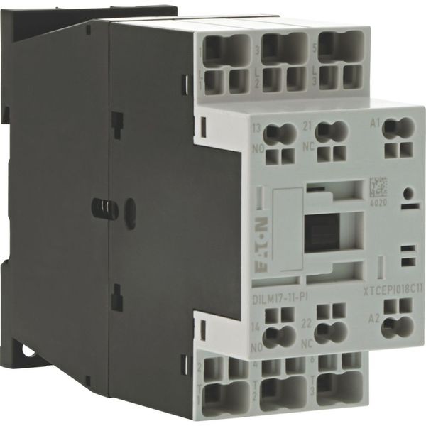 Contactor, 3 pole, 380 V 400 V 8.3 kW, 1 N/O, 1 NC, 110 V 50 Hz, 120 V 60 Hz, AC operation, Push in terminals image 8