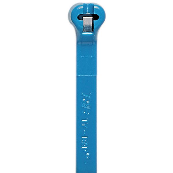 TY25M-6 CABLE TIE 50LB 7IN BLUE NYLON image 1