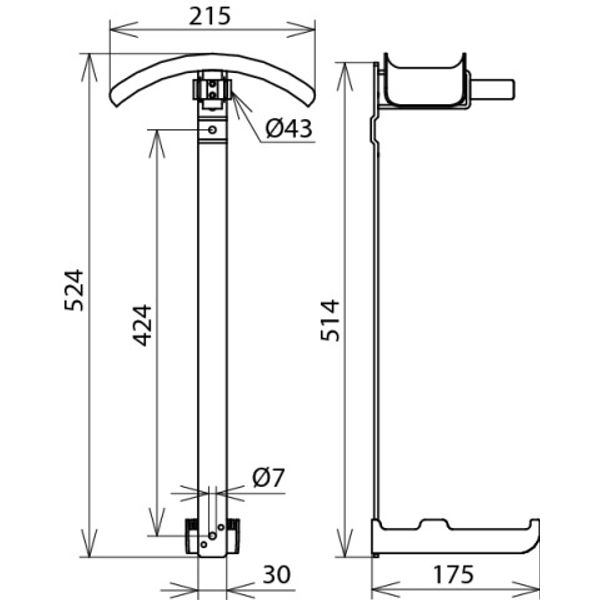 Storage device for earthing and short- circuiting devices and sticks D image 2