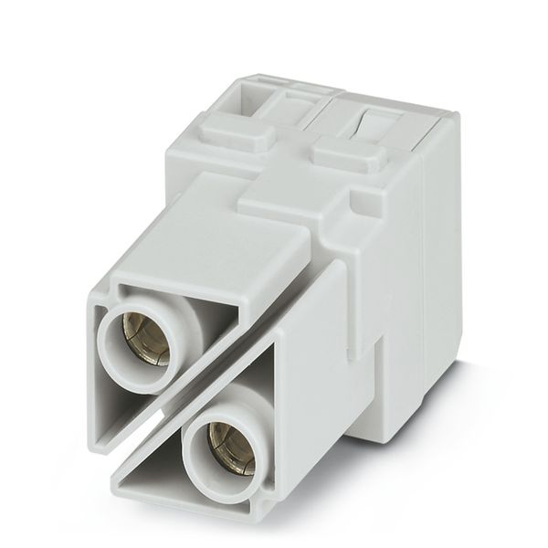Module insert for industrial connector, Series: ModuPlug, Axial screw  image 1