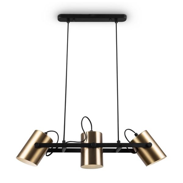 Modern Elori Pendant lamp Black and brass image 1