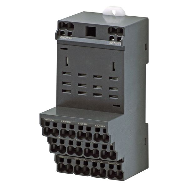 Socket, DIN rail/surface mounting, 14-pin, push-in plus terminals image 2