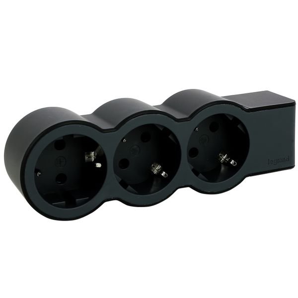 MOES STD SCH 3X2P+E WITHOUT CABLE BLACK image 6