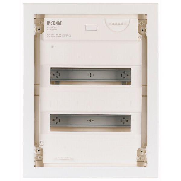 Compact distribution board-flush mounting, 2-rows, super-slim sheet steel door image 3