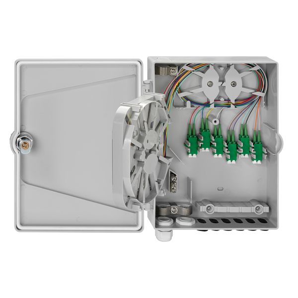 APL house connection box, surface-mounted, lockable, with 2xLC-D couplings (SM/APC) image 1