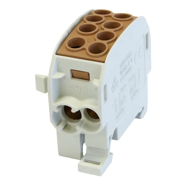 SCB 35 Branch distribution block Al/Cu 80210 SIMBLOCK brown image 1