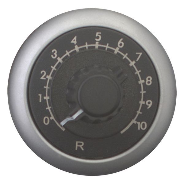 Potentiometer, Classical, M22, 22.5 mm, R 470 kΩ, P 0.5 W, Bezel: titanium image 4