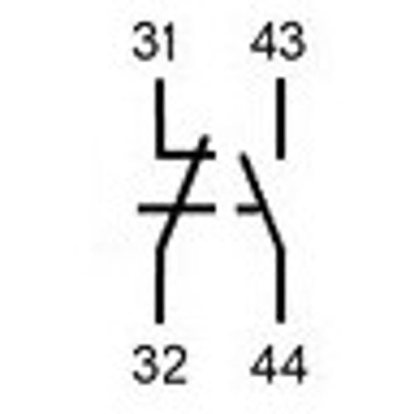 Auxiliary contact 1 NO + 1 NC, 3A for VM-types 0,5MW image 3