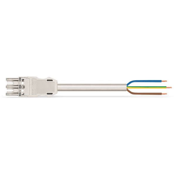 pre-assembled connecting cable;Eca;Socket/open-ended;white image 4