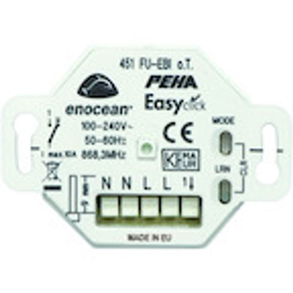 EnOcean Easyclickpro-inbouw-ontvanger, 1-kanaals, bidirectioneel image 1