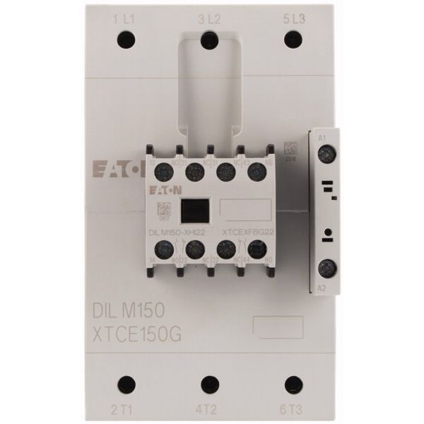 Contactor, 380 V 400 V 75 kW, 2 N/O, 2 NC, RAC 440: 380 - 440 V 50/60 Hz, AC operation, Screw terminals image 2