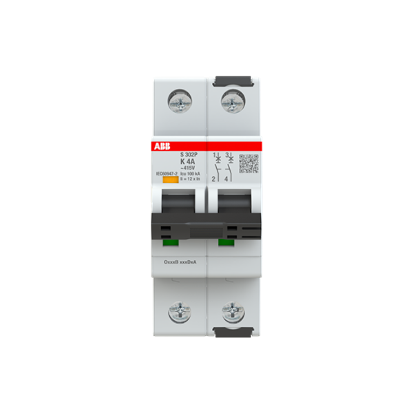 S302P-K4 Miniature Circuit Breaker - 2P - K - 4 A image 9