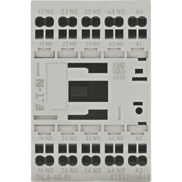 Contactor relay, 110 V 50 Hz, 120 V 60 Hz, 4 N/O, Push in terminals, AC operation image 4