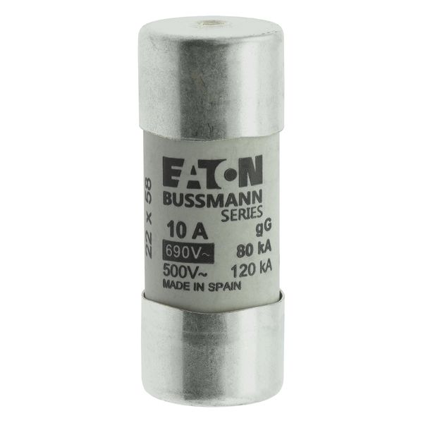 Fuse-link, LV, 10 A, AC 690 V, 22 x 58 mm, gL/gG, IEC, with striker image 20