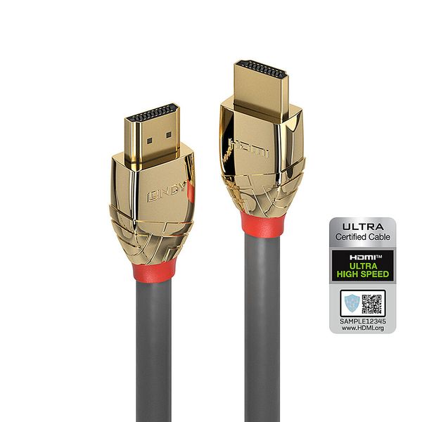 2m Ultra High Speed HDMI Cable, Gold Line HDMI Male to Male image 1