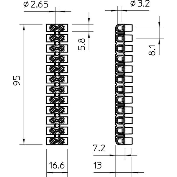 72 CE WS/EKL 0 S Terminal strip  4,0mm² image 2