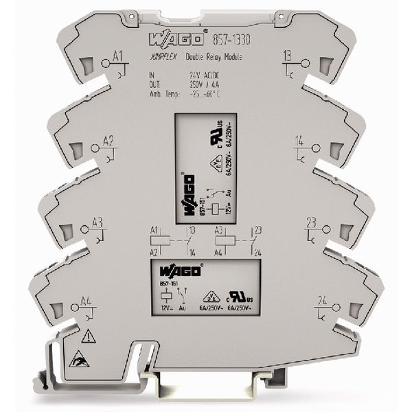 Relay module 2-port Nominal input voltage: 24 V AC/DC image 3