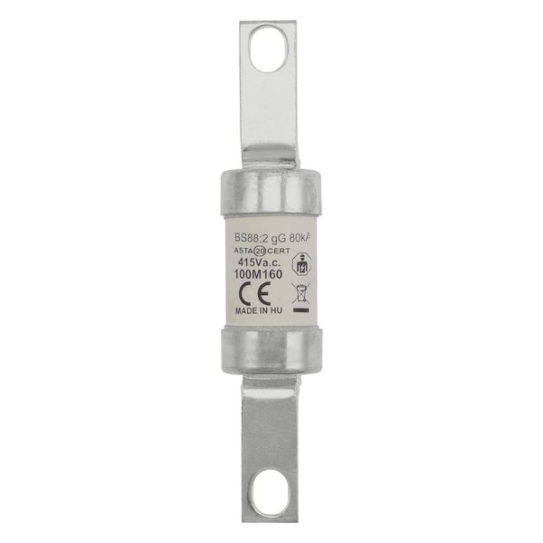 Fuse-link, LV, 100 A, AC 415 V, BS88/B1, 26 x 126 mm, gM, BS, 100M160 image 12