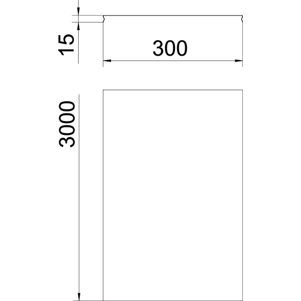 DGRR 300 A2 Cover snapable for mesh cable tray 300x3000 image 2