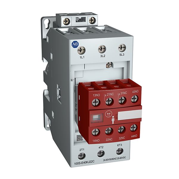 Safety Contactor, 52A, 24-60VAC, 20-60VDC Electronic Coil, 3 NO, 4NC Lower Power image 1
