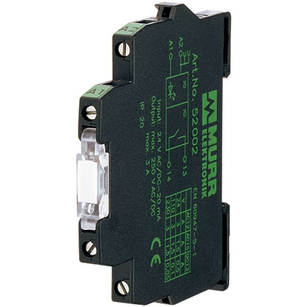 MIRO TR 24VDC SK OPTO-COUPLER MODULE IN: 53 VDC - OUT: 48 VDC / 0,5 A image 1