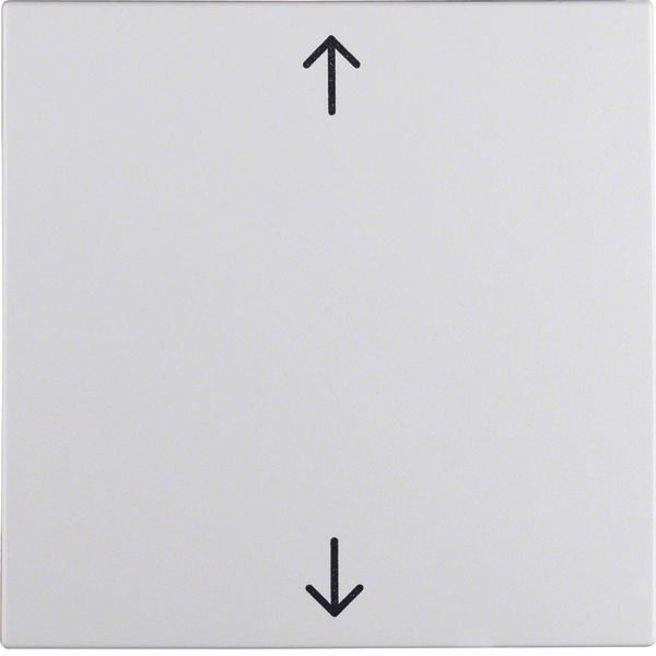 Rocker imprinted arrows symbol, S.1/B.3/B.7, p. white, matt, plastic image 1