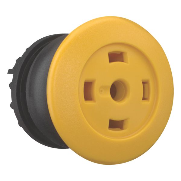 Mushroom actuator, RMQ-Titan, Mushroom, maintained, Mushroom yellow, Without button plate, Bezel: black image 7