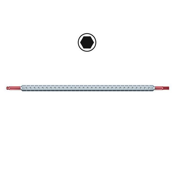 SYSTEM 4 combined ball end hex - hex reversible blade SW 1,3 - 1,3 image 1