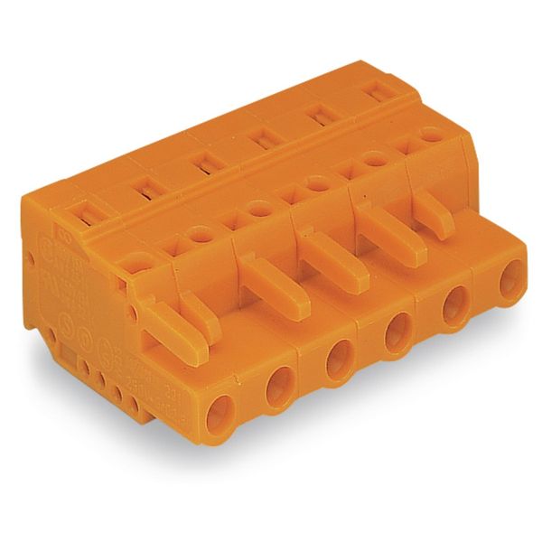 1-conductor female connector CAGE CLAMP® 2.5 mm² orange image 1