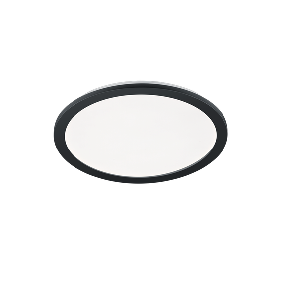 Camillus LED ceiling lamp 40 cm matt black image 1