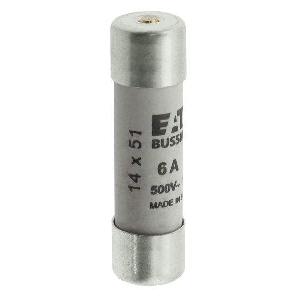 Fuse-link, LV, 6 A, AC 500 V, 14 x 51 mm, gL/gG, IEC, with striker image 11